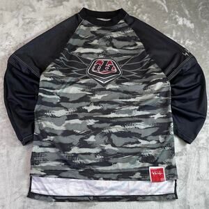 Y2k Troy Lee Designs Jersey Men’s Medium Camo Black TLD Racing Moto Shirt